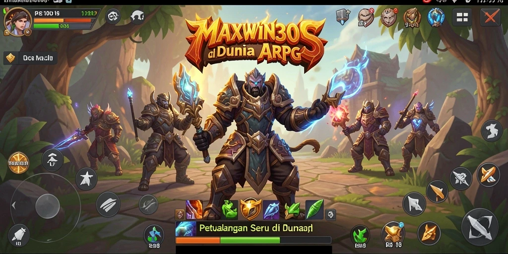Tampilan gameplay seru di dunia ARPG yang mendebarkan.
