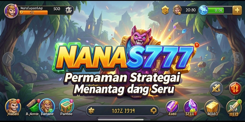 Tampilan gameplay menegangkan dari NANAS777 saat bertarung.