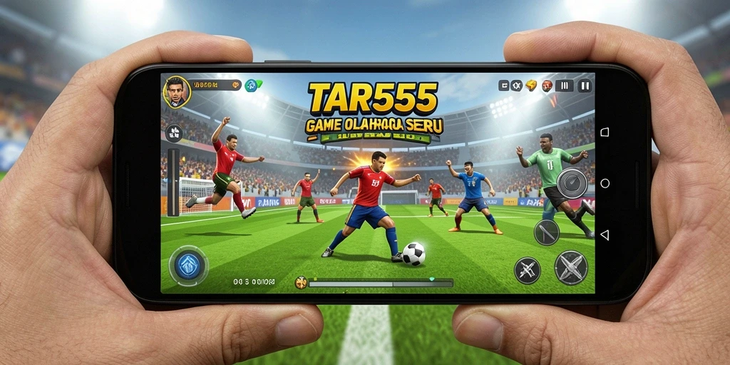 Screenshot TAR555 menampilkan aksi seru dalam game olahraga.